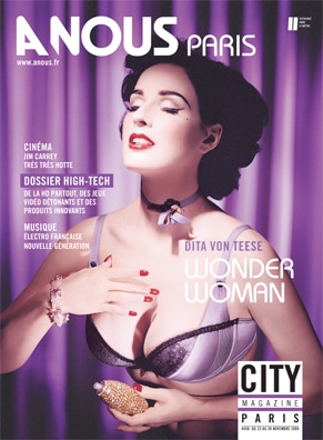 dita von teese on anous paris with perfume caron by on aura tout vu by on aura tout vu and dita von teese is a refined woman!