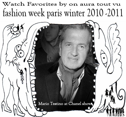 Mario Testino at Chanel show