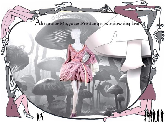 Printemps window displays BY Alexander McQueen, printemps window displays by alexander mcqueen