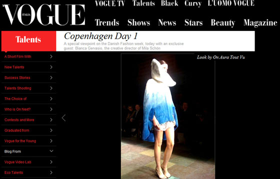 mink coat at vog italie by on aura tout vu 2011 kopenhagen fashion week