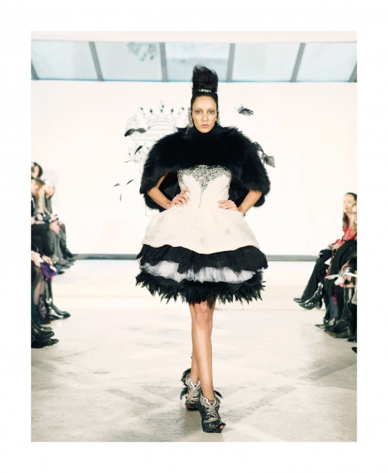 Robe Haute Couture avec Fourrure Kopenhagen Fur