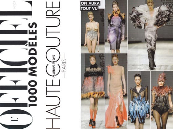 lofficial 1000 modeles haute couture ete 2012 on aura tout vu by livia stoianova et yassen sam
