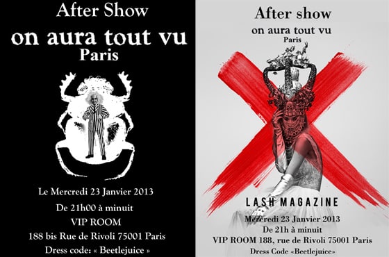 Aftershowcouture on aura tout vu 2013 VIP Room