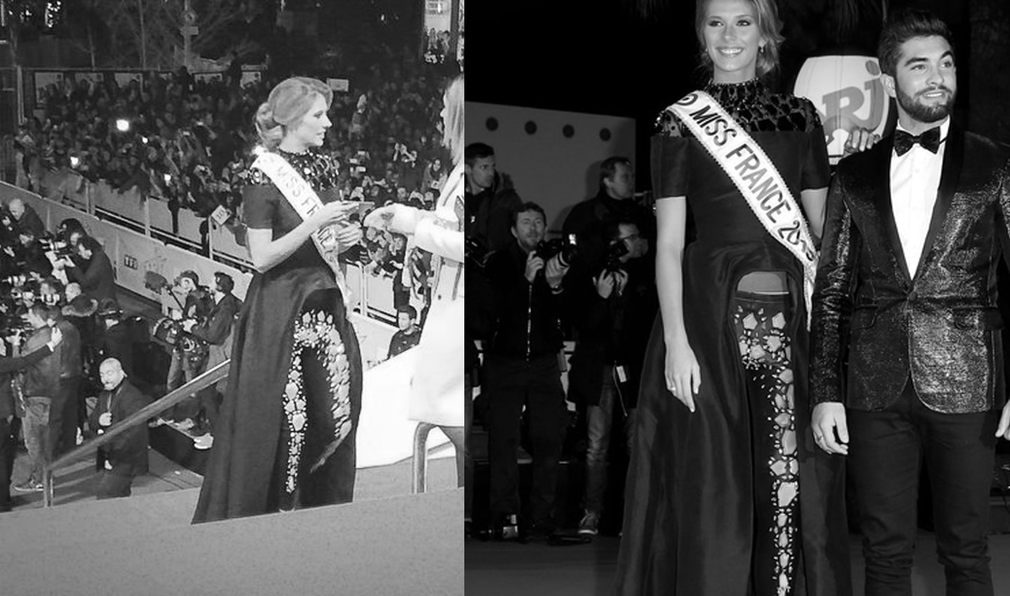 Miss-France-2015-Camille-Cerf-a-Cannes-dress-by-on-aura-tout-vu-couture