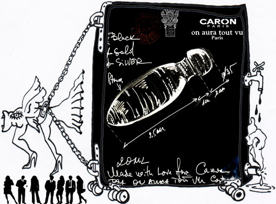 design flaconage trilogie caron par on aura tout vu