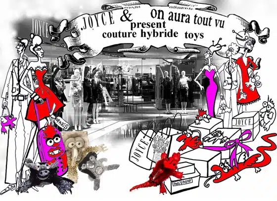 invitation for the event at joyce holdings designed specially by on aura tout vu 