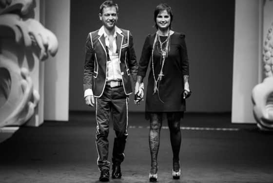 Yassen Samouilov Livia Stoianova presenting on aura tout vu collection in Singapore fashion week 2012