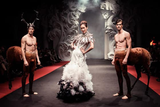 on aura tout vu wedding dresse and centors from monaco ballet kill bamby by on aura tout vu in singapore fashion week