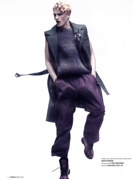 Broche insecte metalisee et cristal noir ON AURA TOUT VU  paris Veste Wooyoungmi