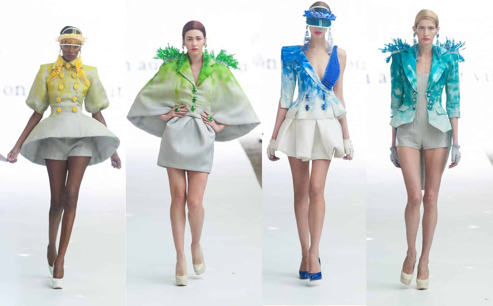 on aura tout vu, yassen samouilov, livia stoianova, automne hiver 2013-2014, fashion week paris, bleu, vert, jaune