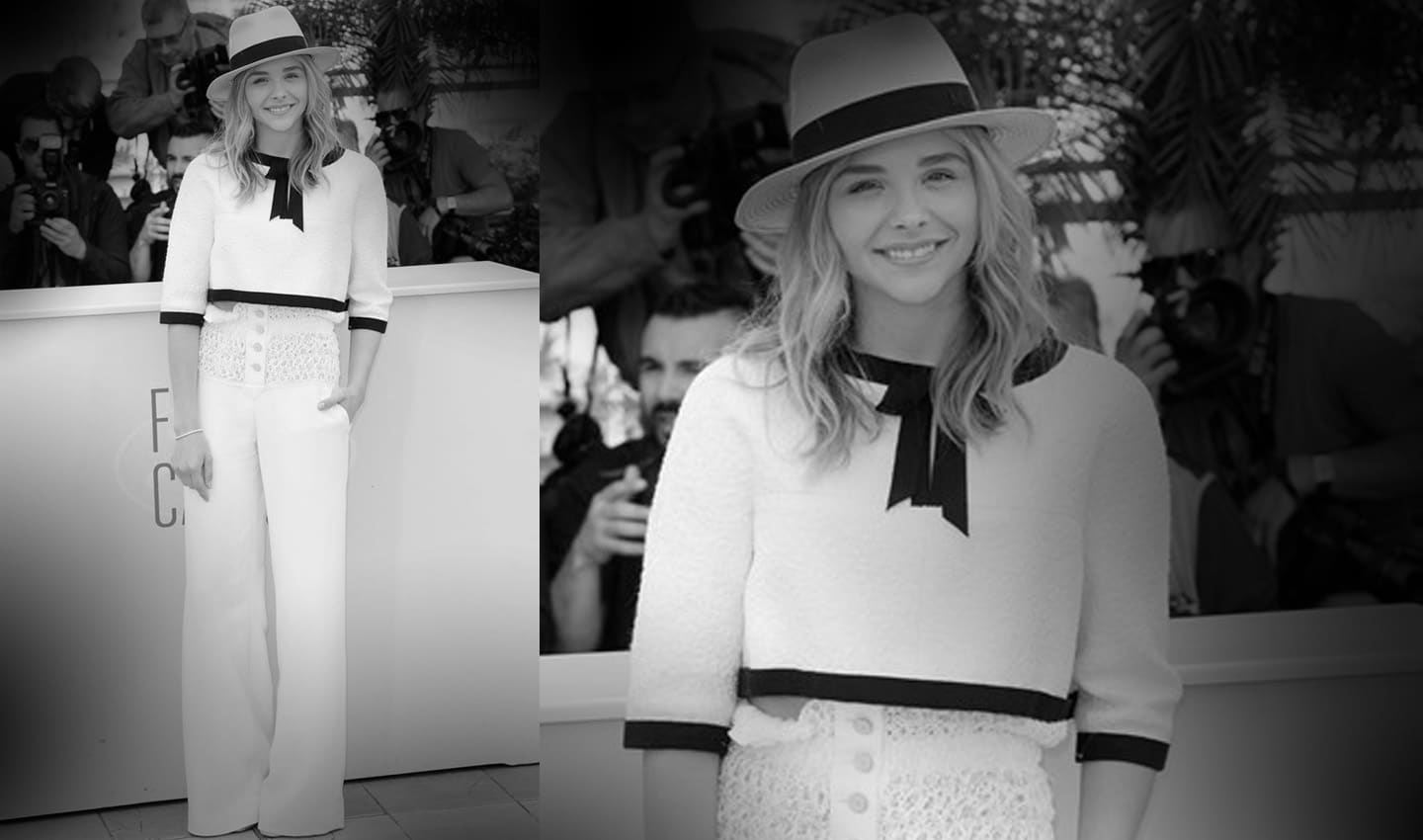 Chloe Moretz wearing outfit  Chanel