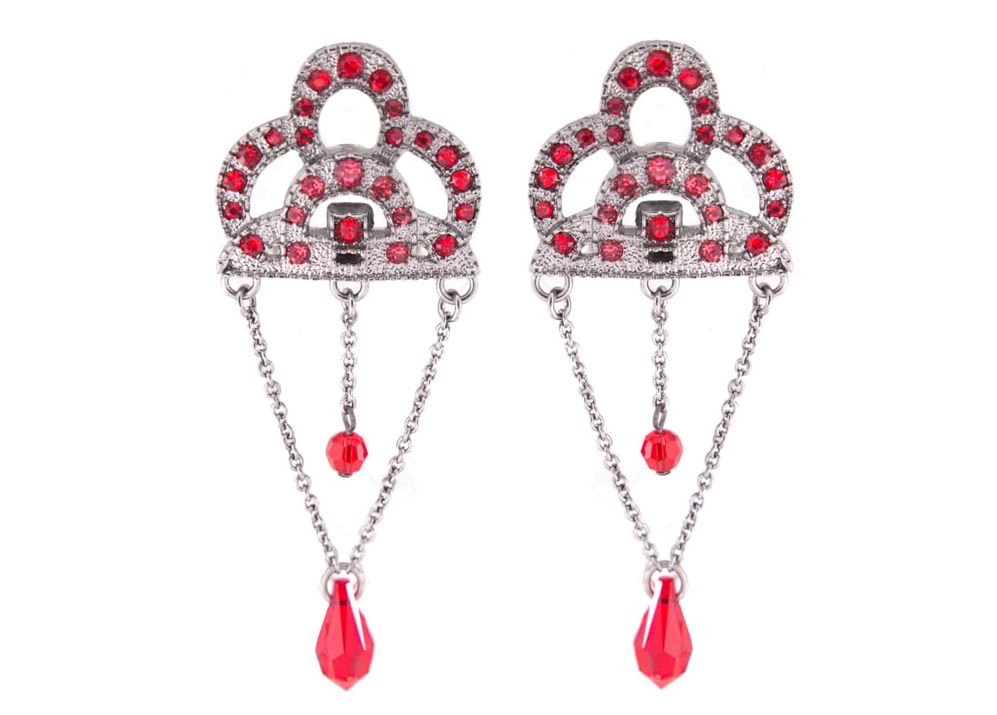 125 anniversary Moulin Rouge by on aura tout vu red earrings  jewelry