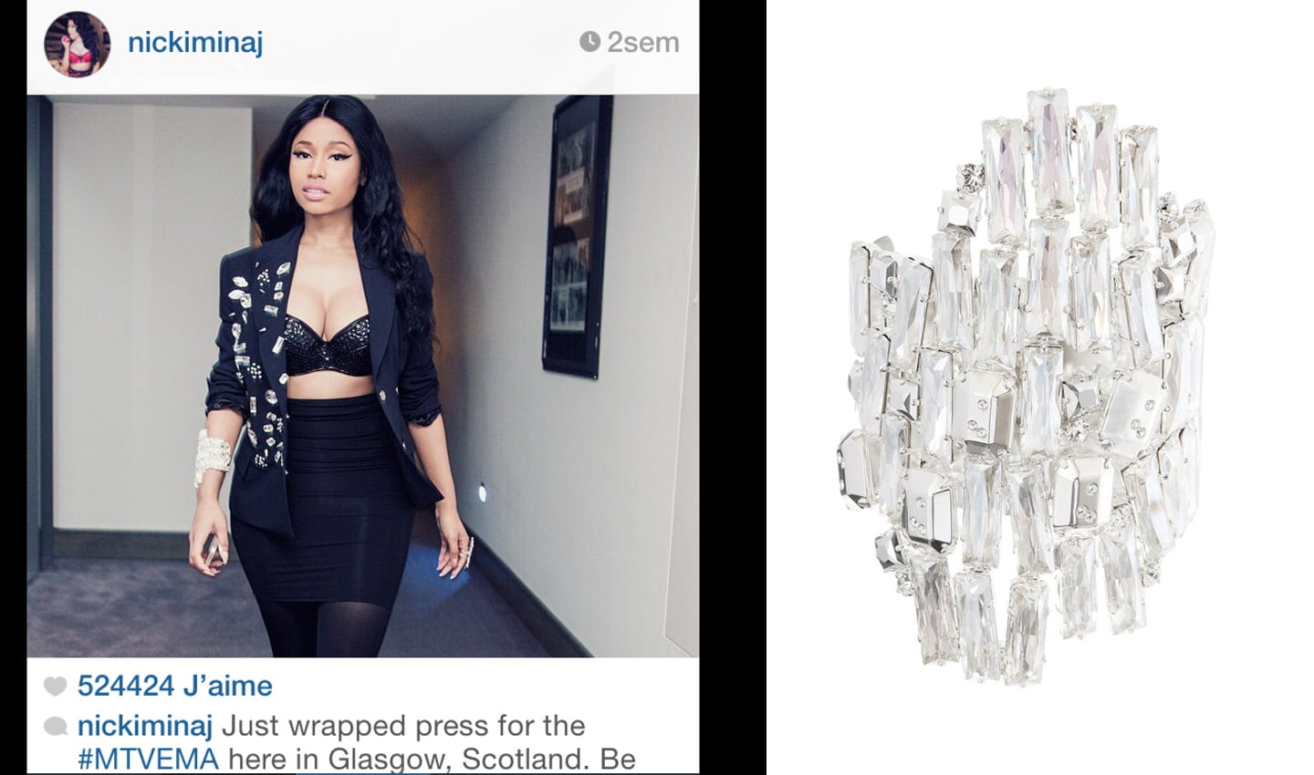 NICKI MINAJ wearing on aura tout vu accessories mtv ema yassen samouilov livia stoianova