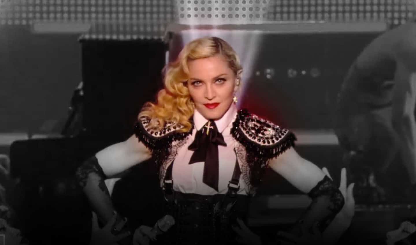 on aura tout vu for madonna bolero lace crystal and jet beads embrodery