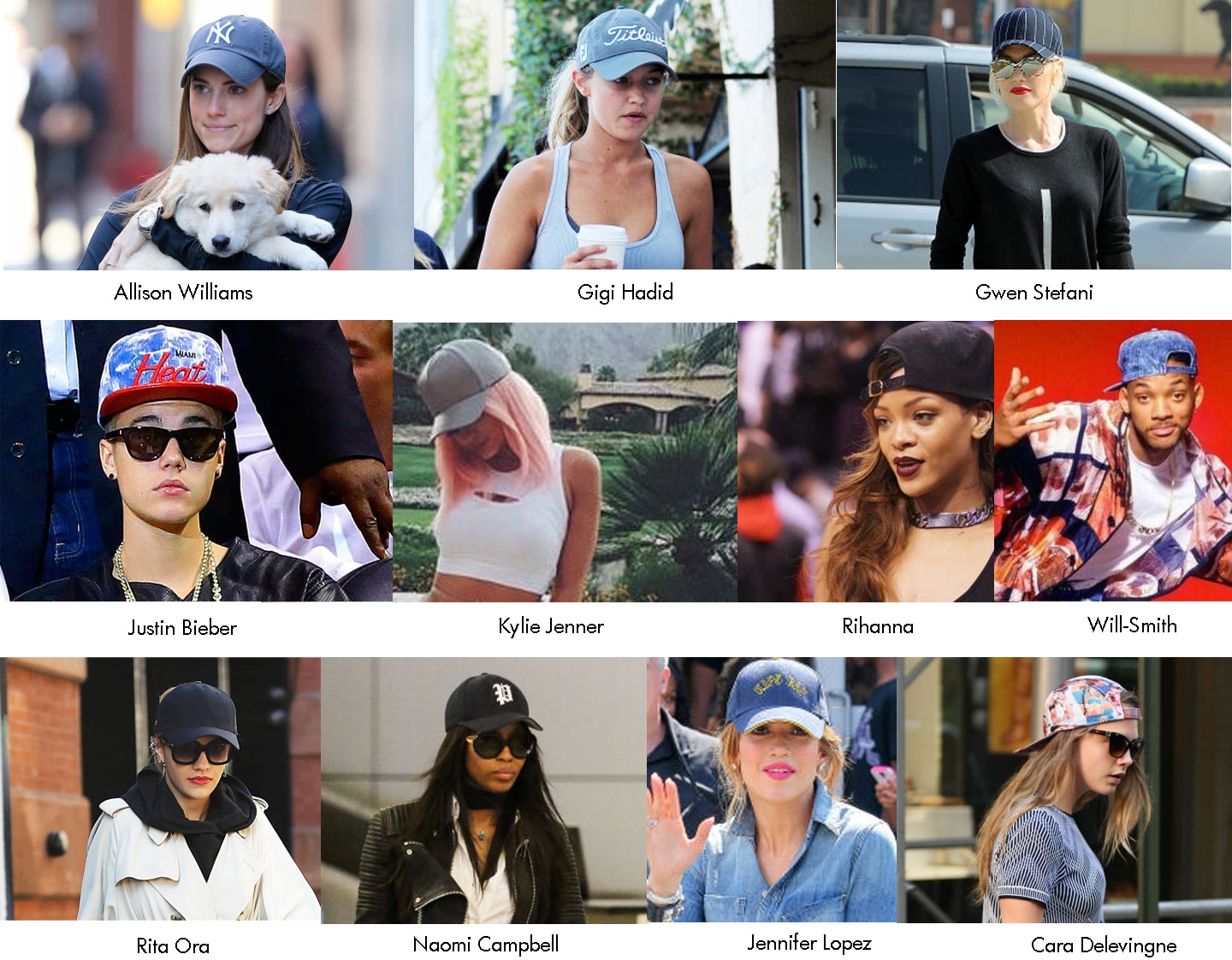 celebrity wearing caps fashion on aura tout vu