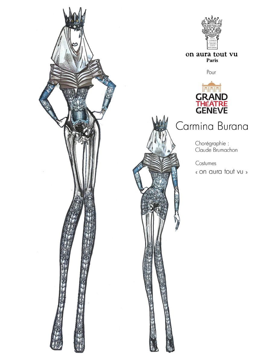 Hecube costume on aura tout vu carmina burana 2016