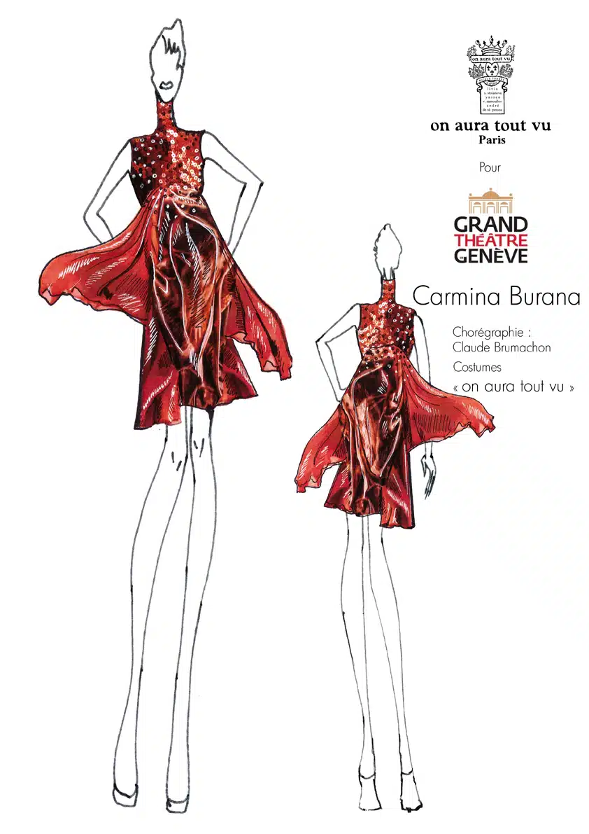 Tunique Rouge costume on aura tout vu carmina burana 2016