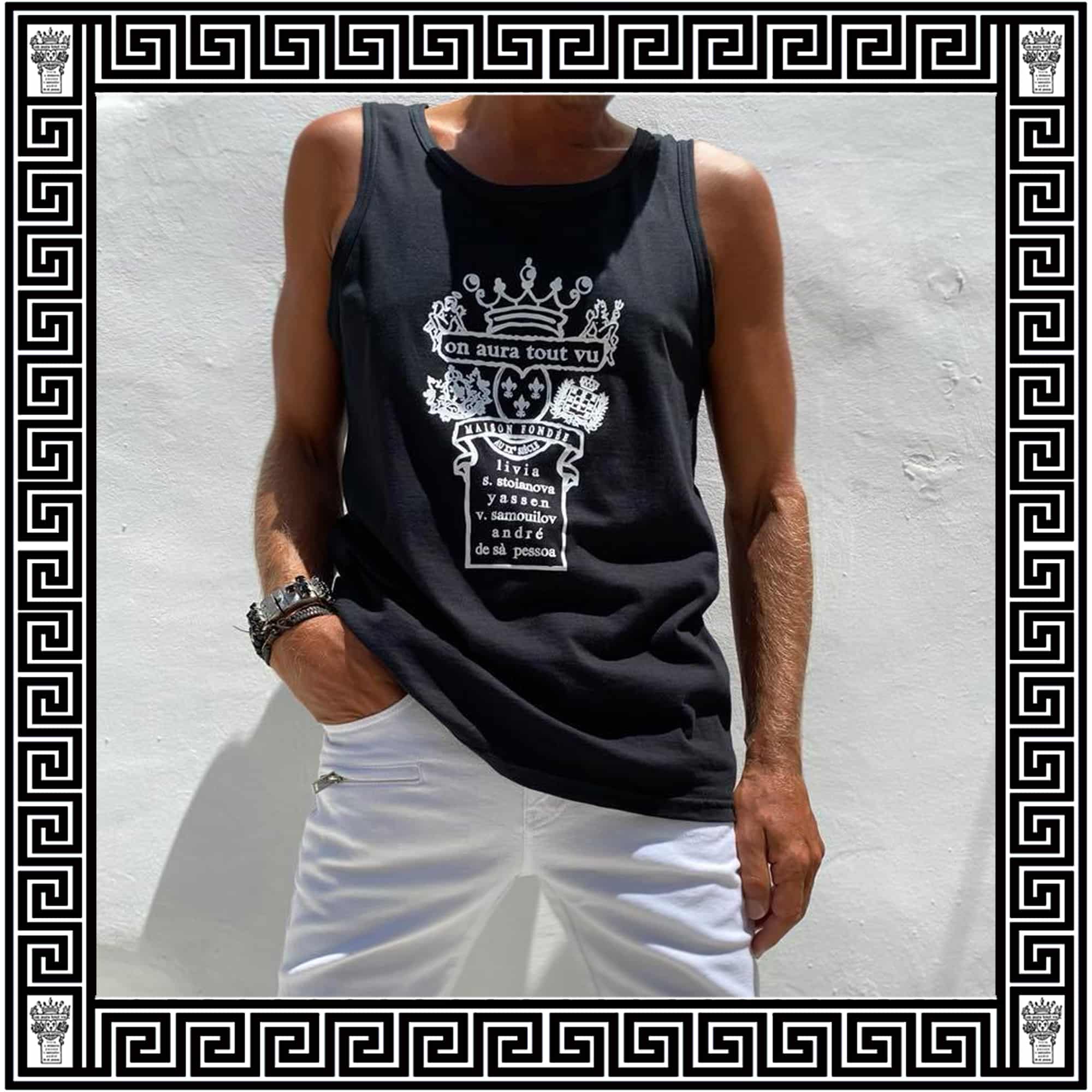 logo top ON AURA TOUT VU Resort collection 2020 Paros Naoussa Cyclades Greece  