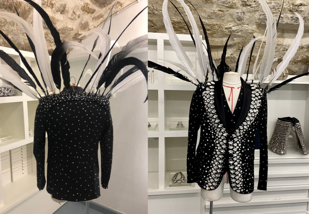 Arelier couture showroom On aura Tout Vu a Paris. Elaboration du costume sur mesure de Zhang Zhehan 