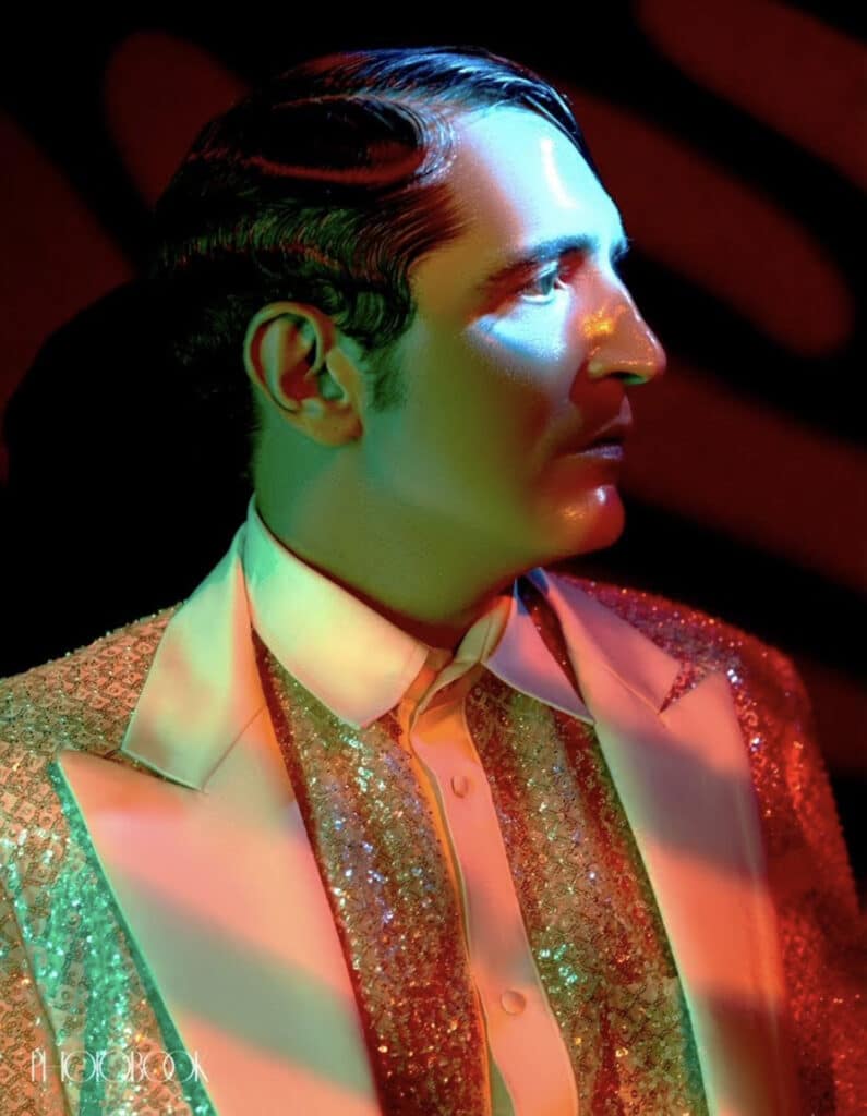 david dastmalchian wearing on aura tout vu couture jacket 