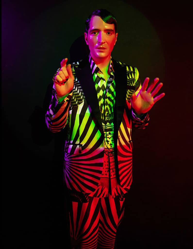 david dastmalchian wearing on aura tout vu couture jacket 